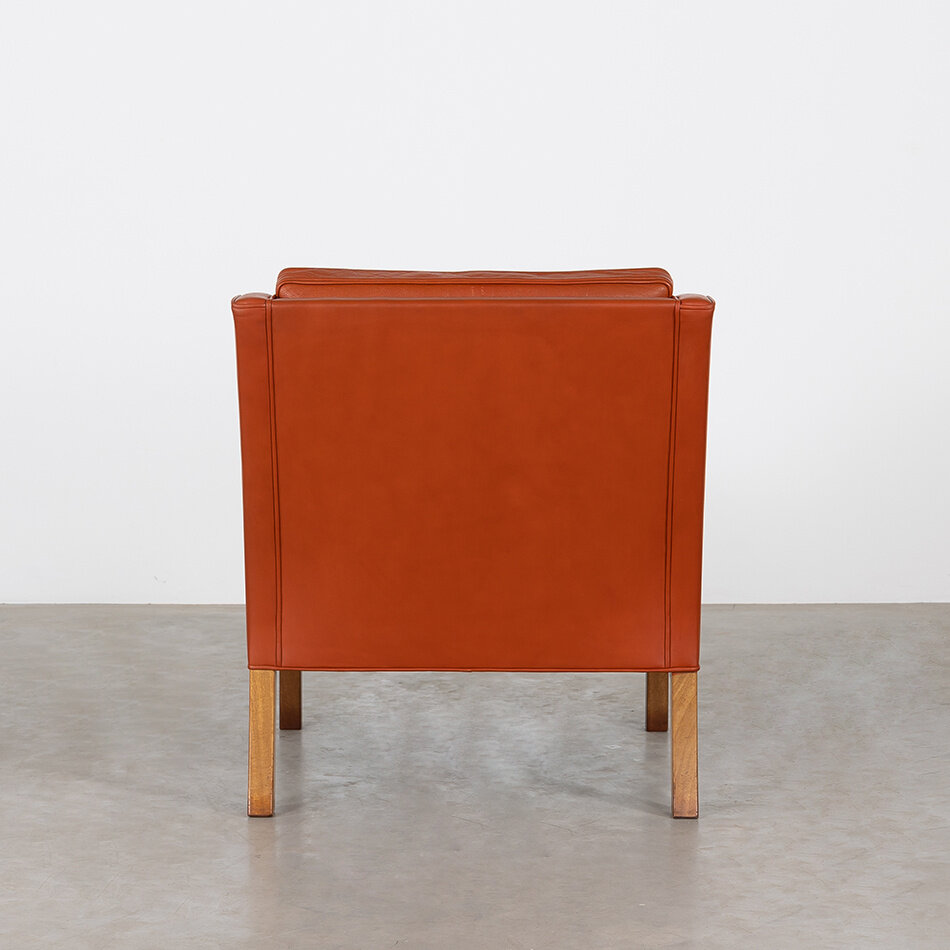 Borge Mogensen Chair Model 2207 cognac leer (B)