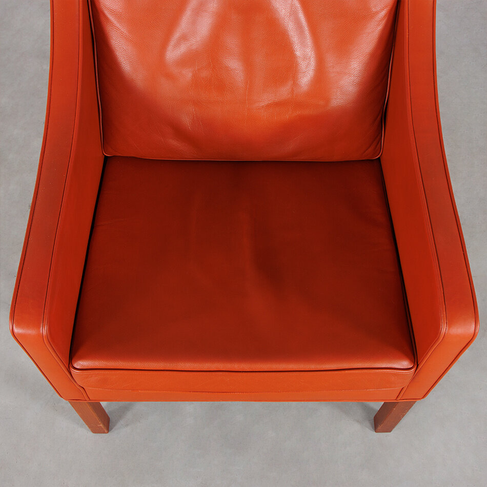 Borge Mogensen Chair Model 2207 cognac leer (B)