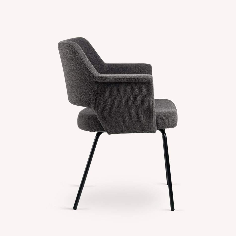 Suz Armchair Black Frame / Dexter 192 Wenge - Warehouse sale