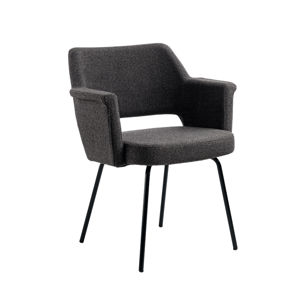 Suz Armchair Black Frame / Dexter 192 Wenge - Warehouse sale