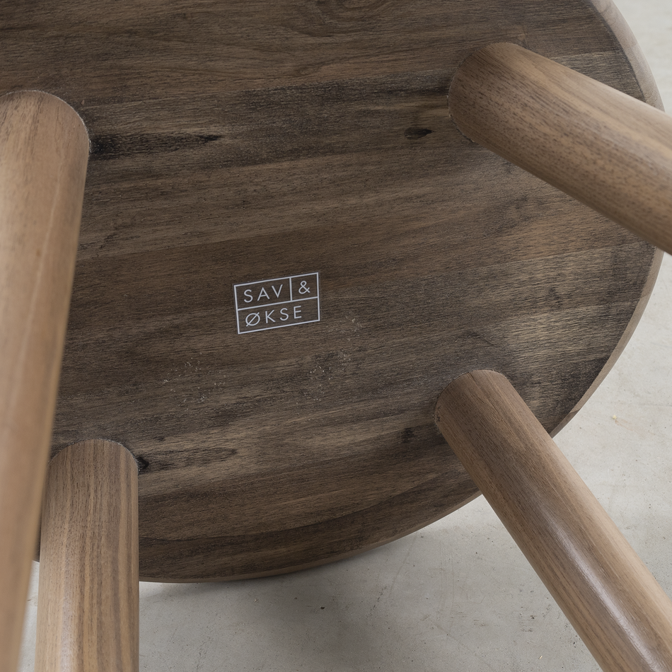 Fjerre Counter Bar Stool Walnut Matt Lacquered (66 cm)