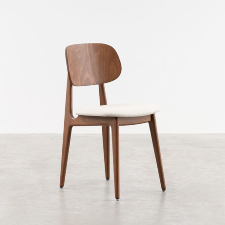 Sinni Walnut Coloured | Seat Piquet Linen 110