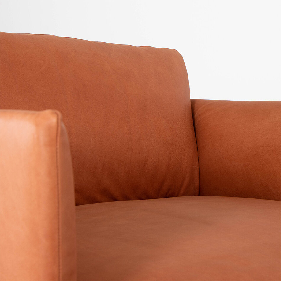 Muuto Outline fauteuil cognac leer Anderssen en Voll