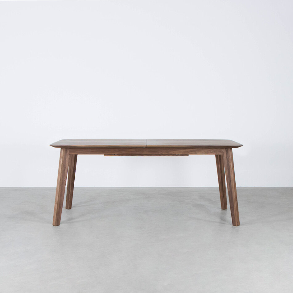 Nonne Tafel Recht Uitschuifbaar 220+80x90 Walnoot geolied - Magazijnsale