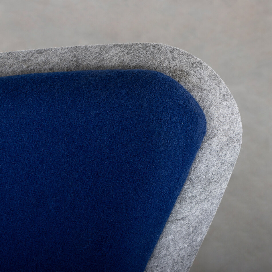 Spettr Draaifauteuil Lichtgrijs Stof Tonus Blauw met Draaivoet