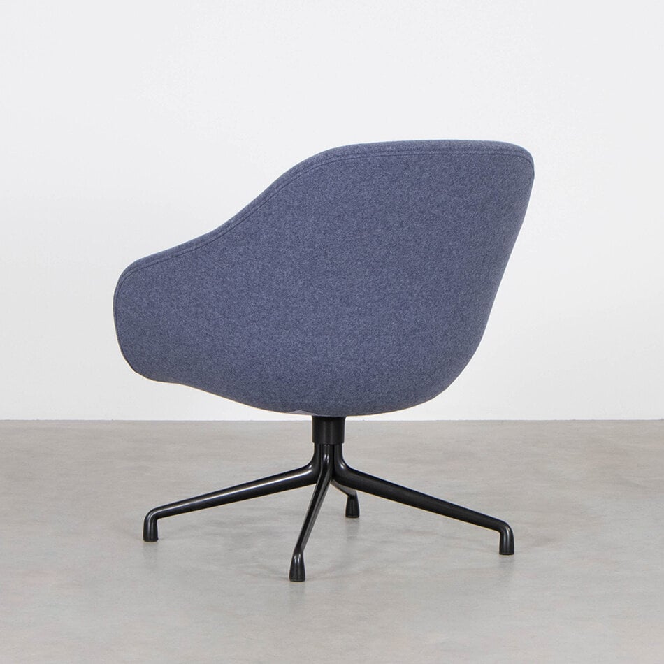 Hay About a Lounge Chair Low Fauteuil Blauw/Grijs Los Zitkussen Hee Welling