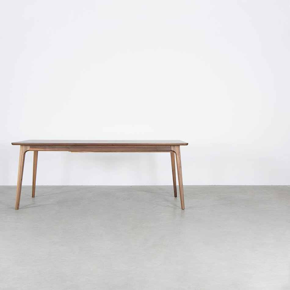 Fjerre Tafel Uitschuifbaar (vanuit zijkant) 200x90+(2x50)Walnoot geolied - Magazijnsale