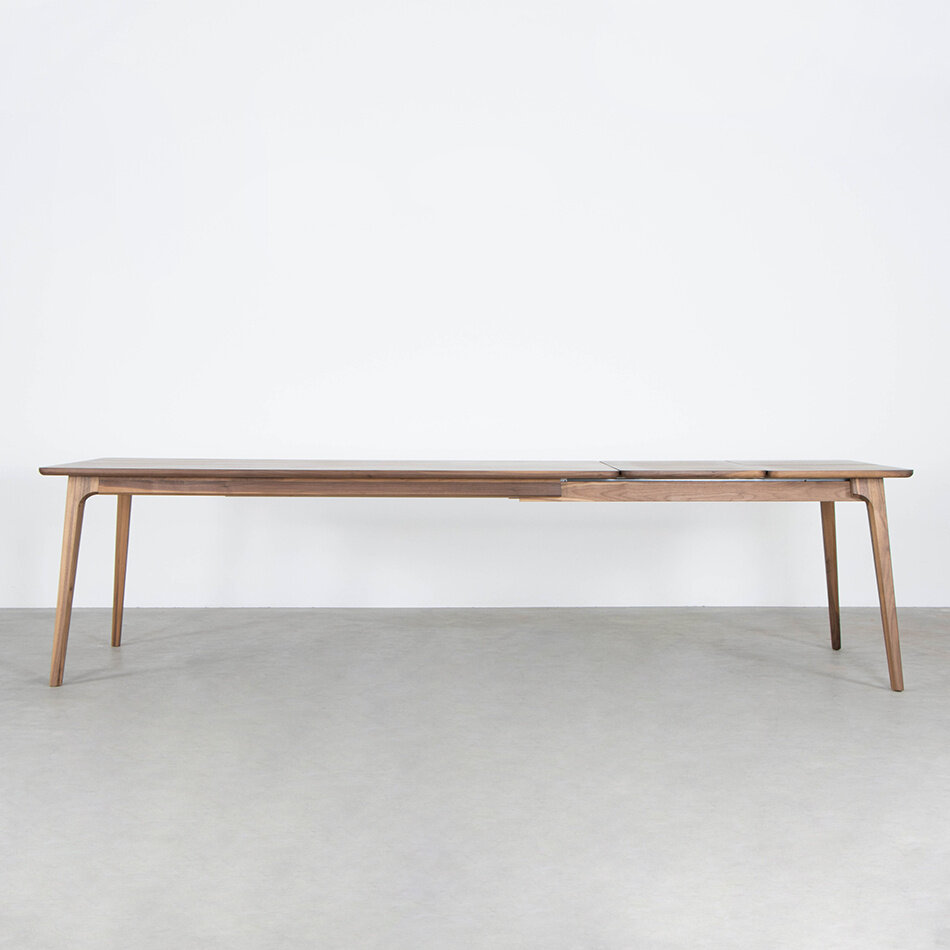 Fjerre Tafel Uitschuifbaar (vanuit zijkant) 200x90+(2x50)Walnoot geolied - Magazijnsale