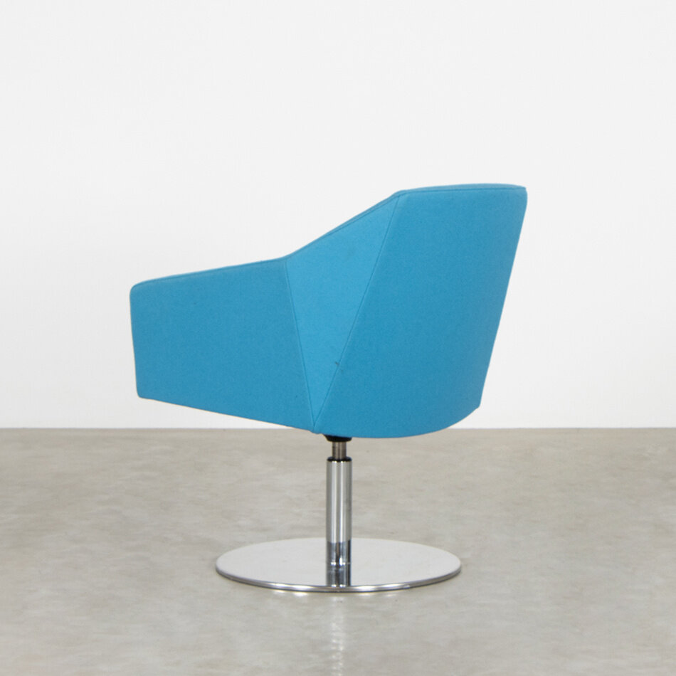 Casala Parker lounge draaibaar blauw