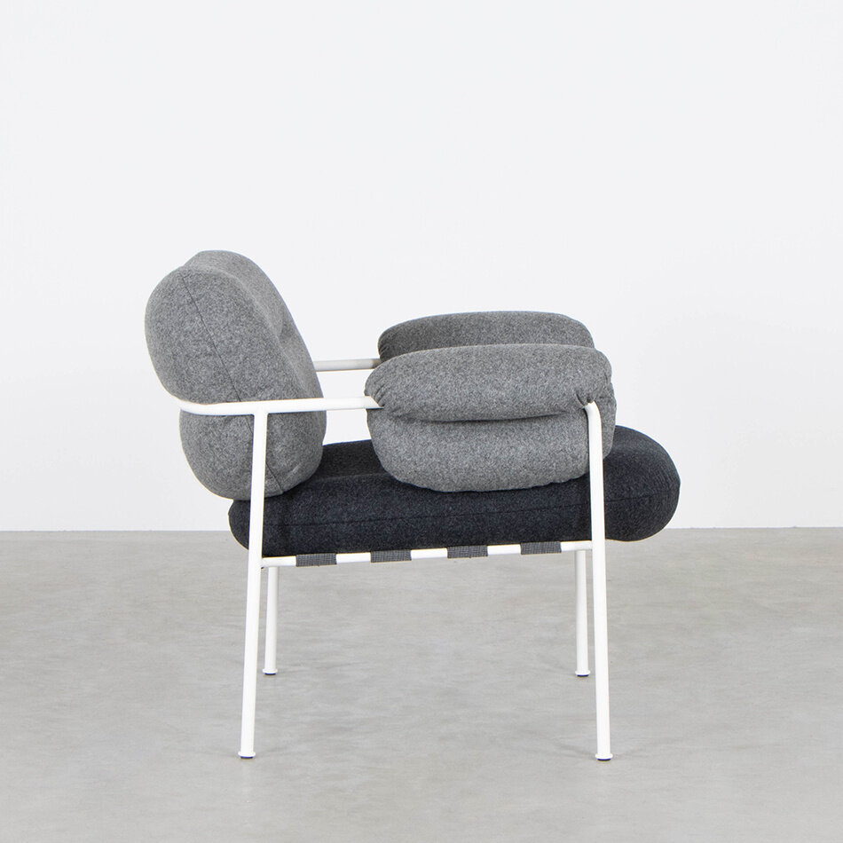 Fogia Bollo fauteuil grijs Kvadrat Divina Andreas Engesvik