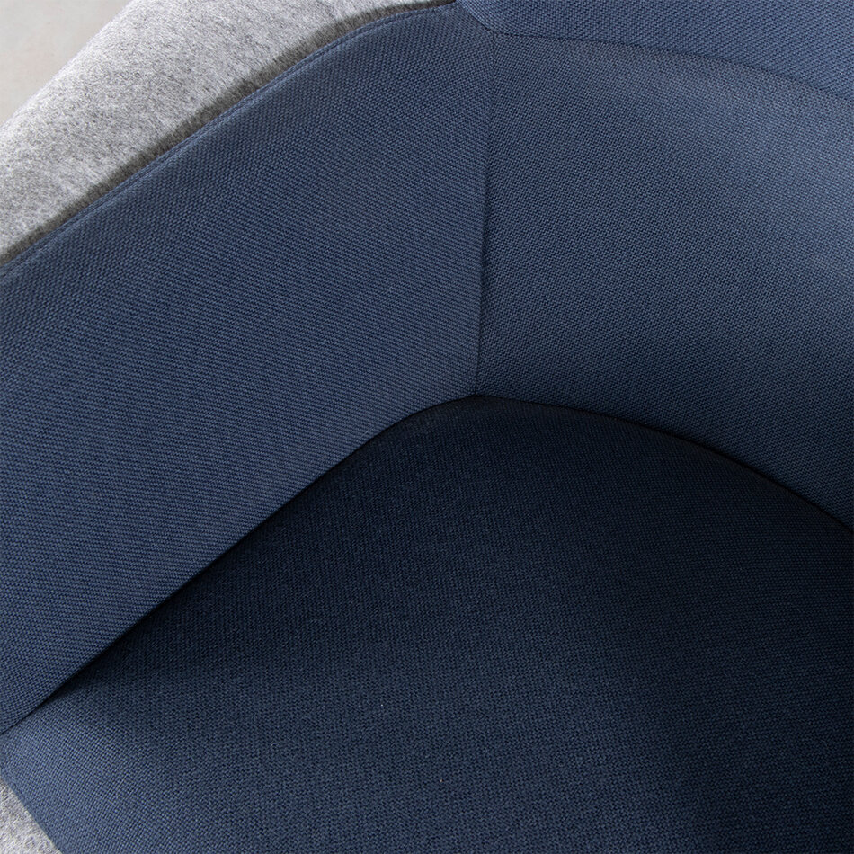 Spettr Draaifauteuil Lichtgrijs Stof Hallingdal Blauw met Draaivoet