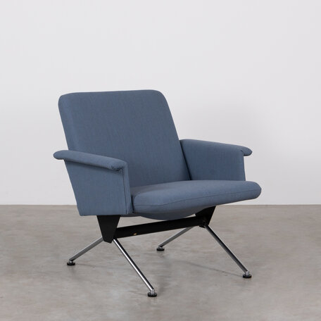 Andre Cordemeyer 1432 fauteuil blauw Gispen