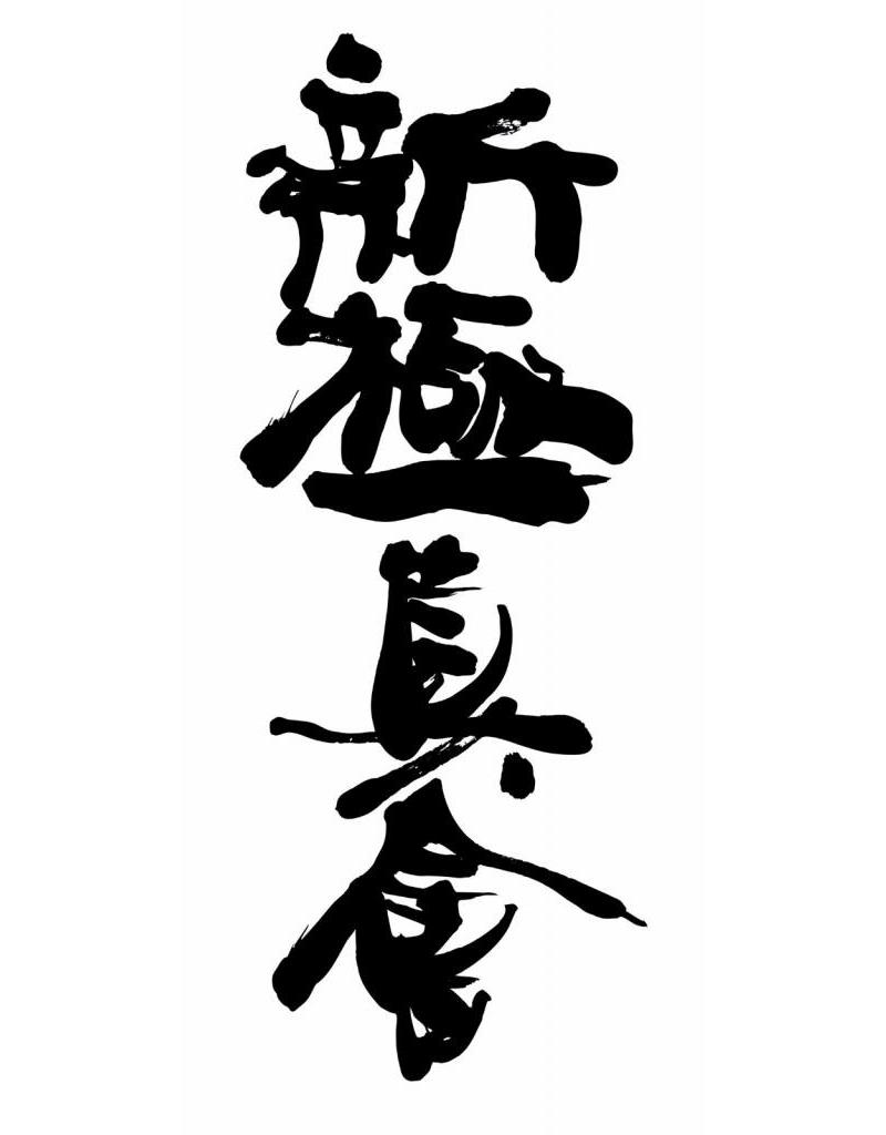 ISAMU Shin-Kyokushin Kanji borduring - Navy blauw