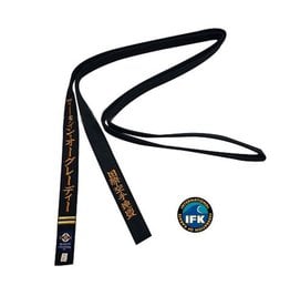 IFK KYOKUSHINKAI KARATE BLACK BELT