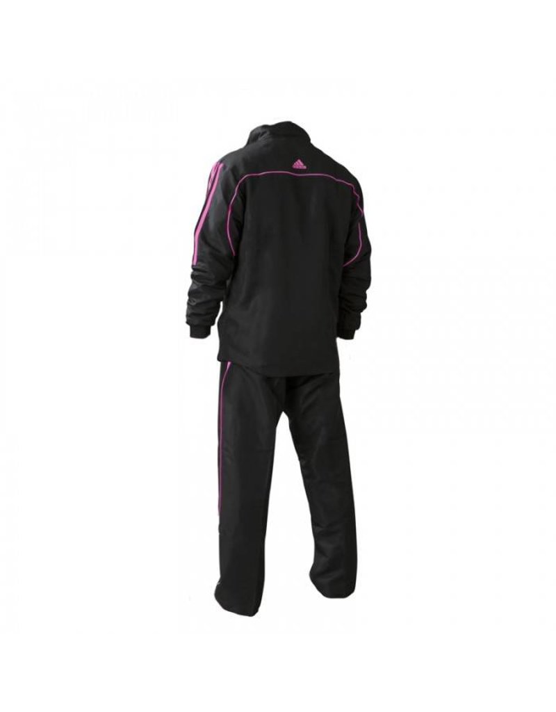 adidas tracksuit pink and black