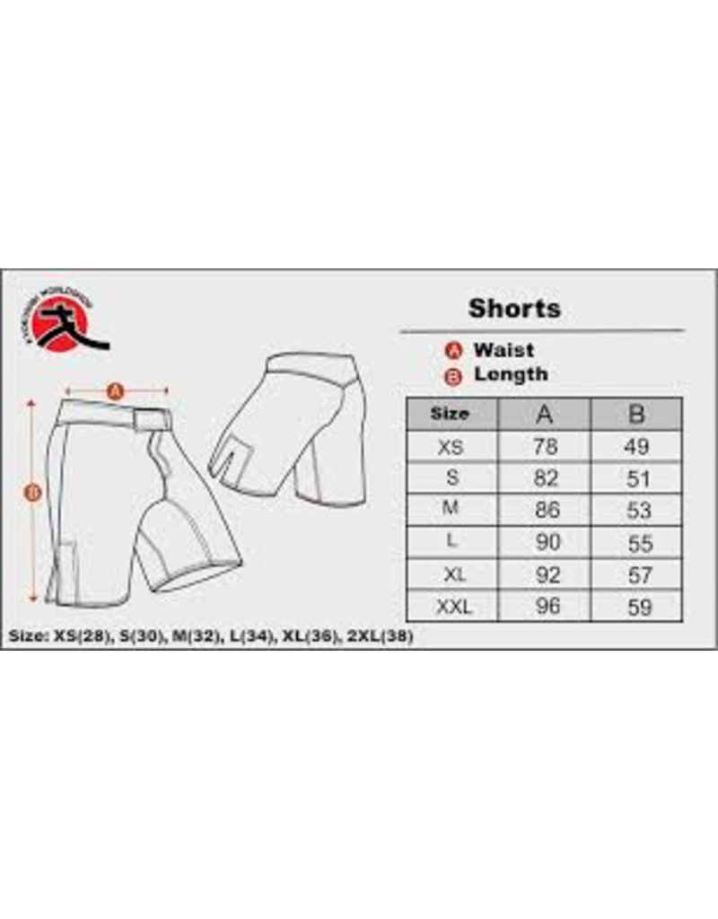 ISAMU 勇 ISAMU 'Attack' Kyokushin Shorts- Gray black