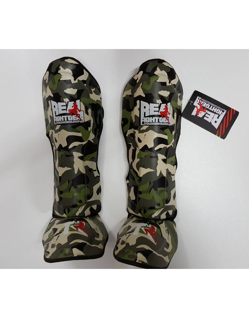 REALFIGHTGEAR Real Fightgear Scheenbeschermers - Camo Groen