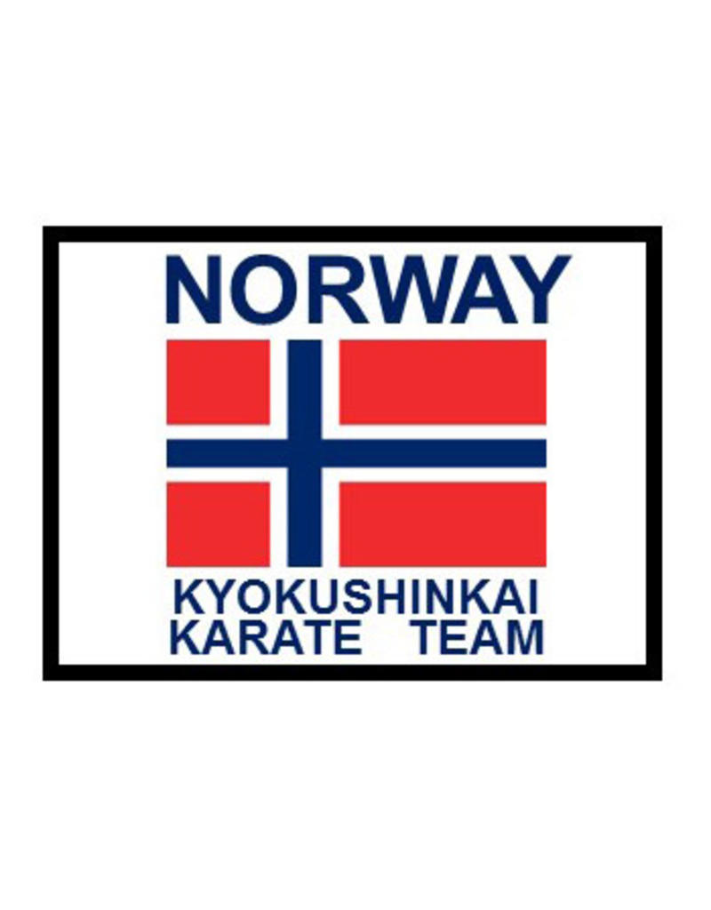 ISAMU NORWAY KYOKUSHINKAI KARATE TEAM SLEEVE EMBROIDERY