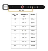 Handcrafted Kyokushin Belt – Buffalo Leather – Kanku Buckle and Kanji-Engraved Keeper