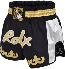RDX SPORTS Clothing R-7 Muay thai short Silver/black