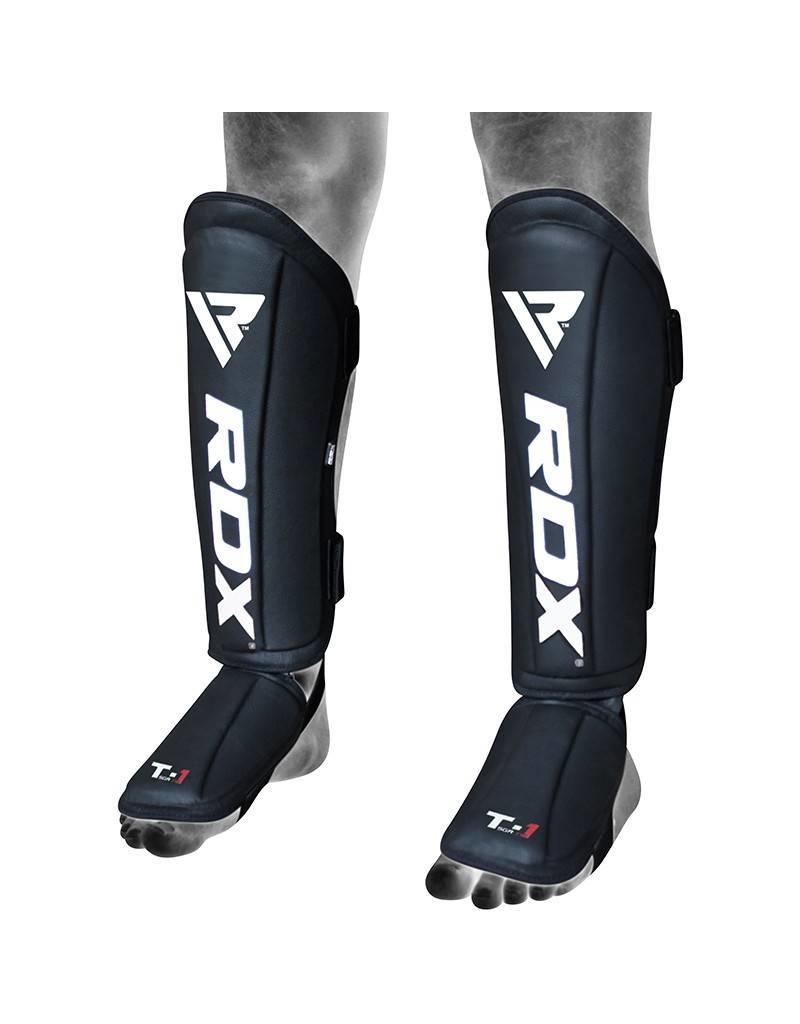 RDX T1 Black Shin Instep Guards - KYOKUSHINWORLDSHOP