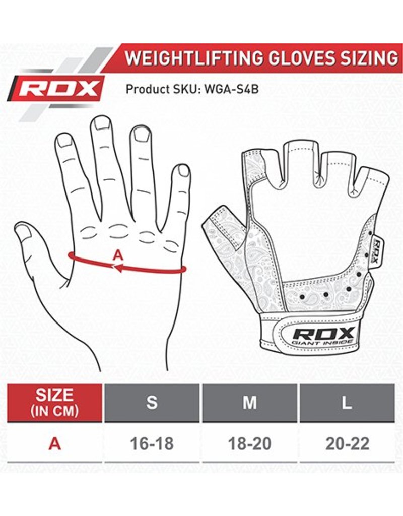 RDX SPORTS Gym glove Armara red stone Woman