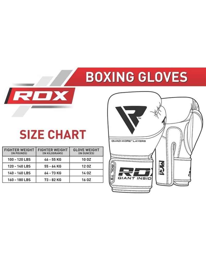 RDX SPORTS (Kick) boxing glove T9 Red