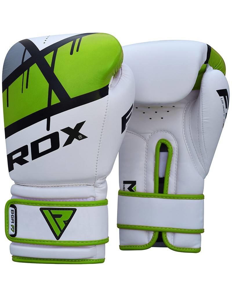RDX SPORTS (Kick)Boxing glove F7 - Green, red and blue