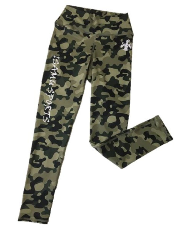 ISAMU Isamu Camo Green Sports Legging-SALE!!