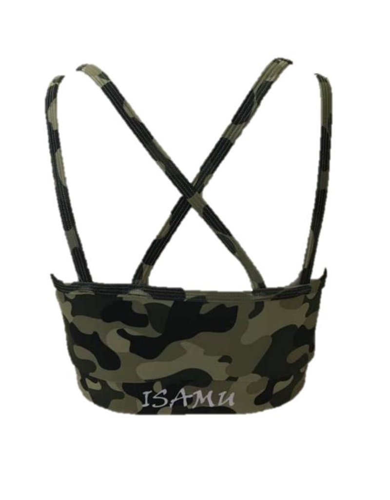 ISAMU Isamu Camo Green Sports Top -SALE!!