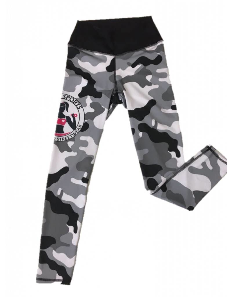 ISAMU Isamu Camo Grey Sports Legging-SALE!!