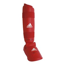 WKF Shin Protector With Removable Foot / Red