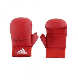 WKF Semi contact Karate Glove With Thumb Red
