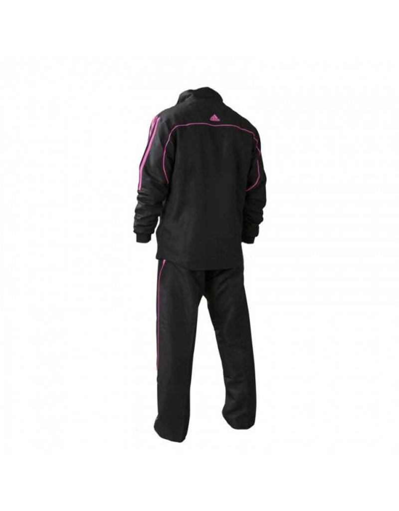 Adidas SALE!!-Team Track Tracksuit Black / Pink SALE