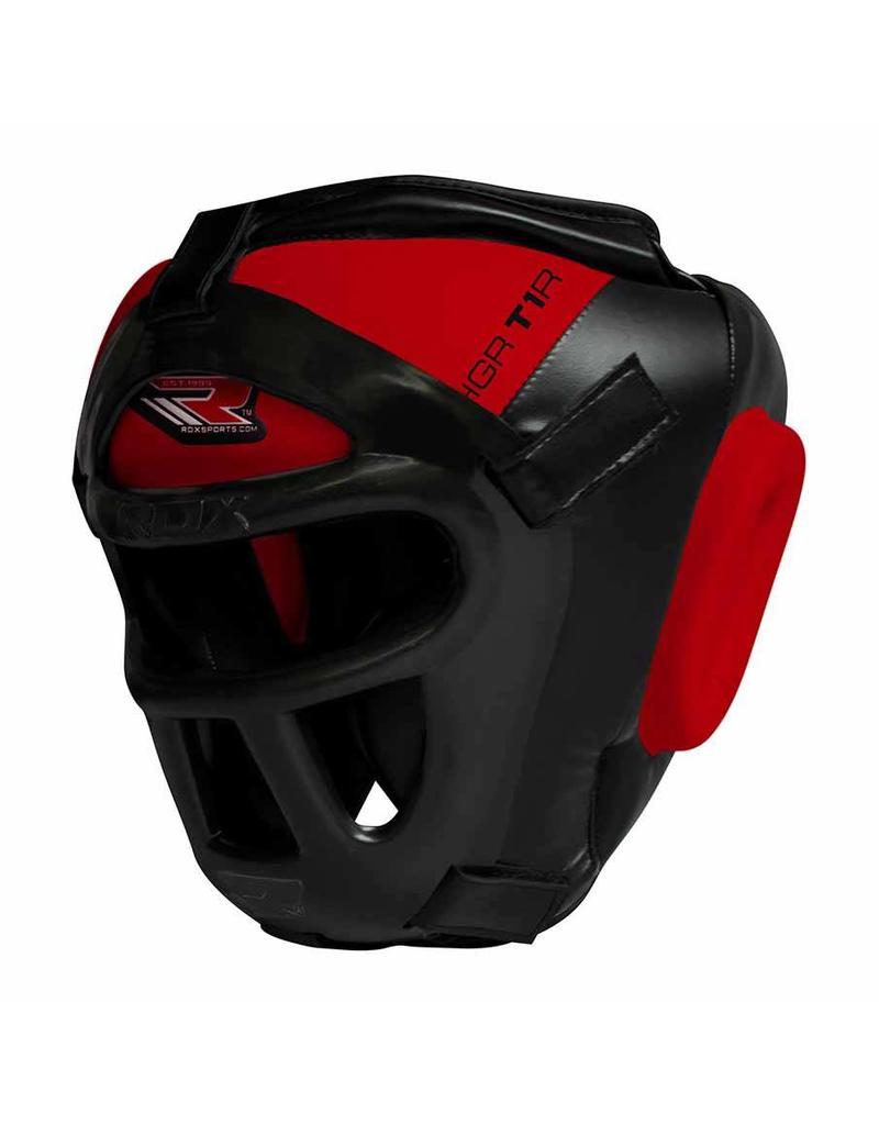 RDX SPORTS Hoofdbeschermer - Grill regular - Rood