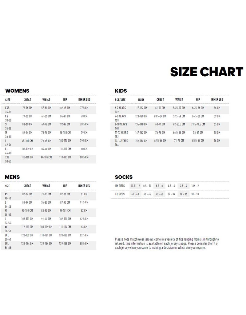 Adidas Karate Gi Size Chart