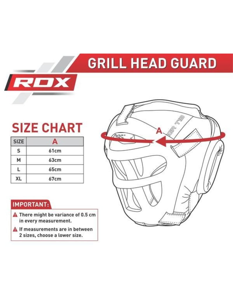 RDX SPORTS Head Guard - Grill Regular - Red