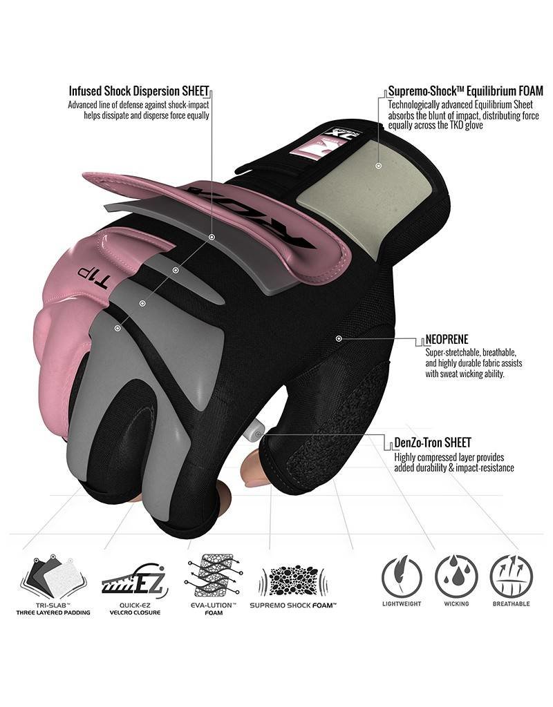 RDX SPORTS RDX T1 WOMEN PINK FIGHTING GLOVES