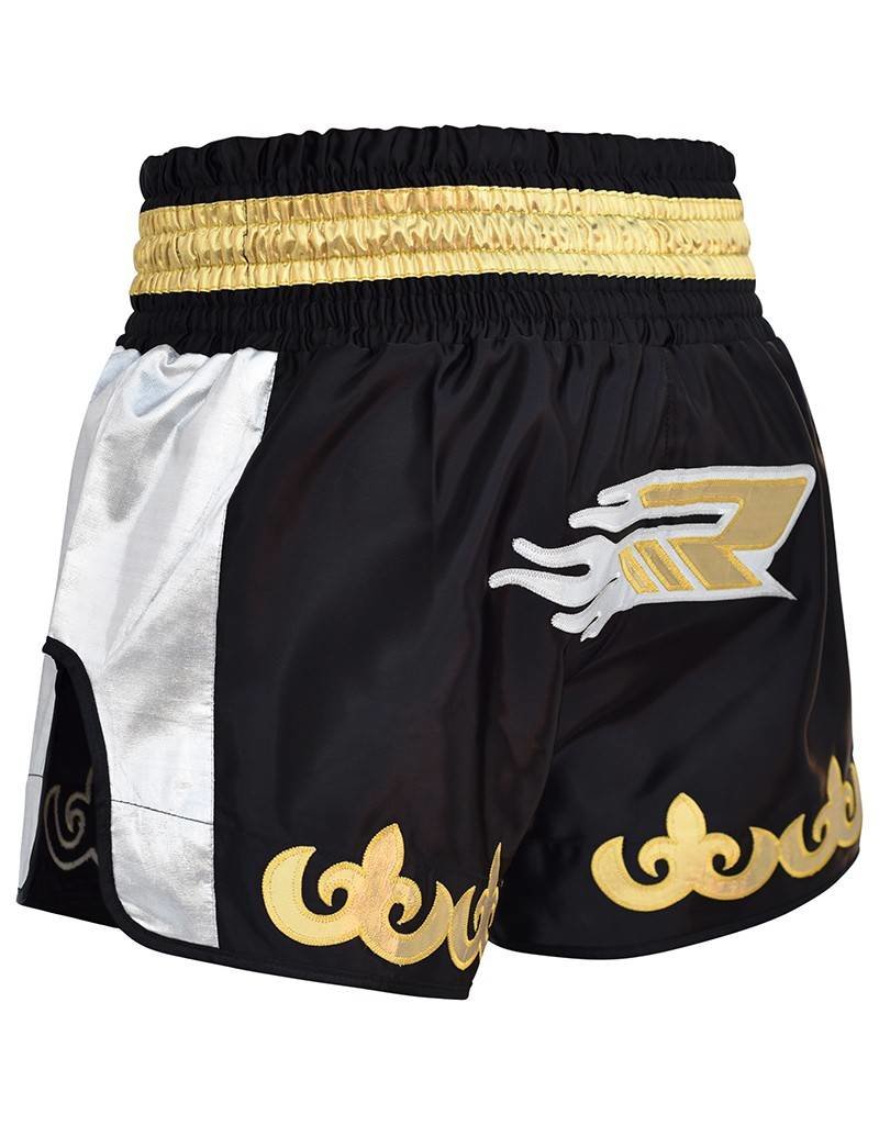 RDX SPORTS Clothing R-7 Muay thai short Silver/black