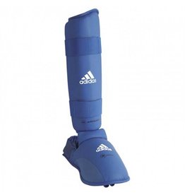 Adidas WKF Shin Protector With Removable Foot / Bleu
