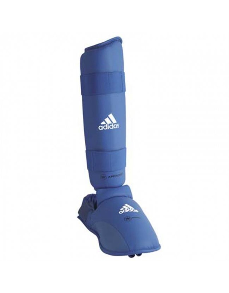 WKF Scheenbeschermer Met Verwijderbare Voet/Blauw