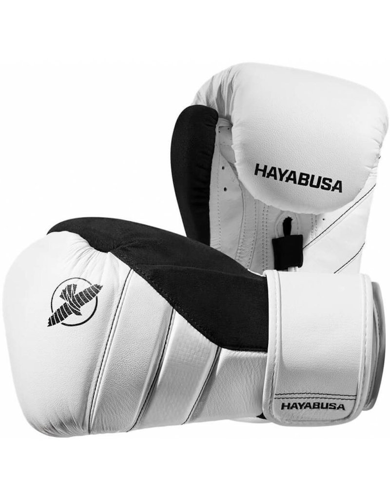 Hayabusa T3 Boxing Gloves White Bl Kyokushinworldshop