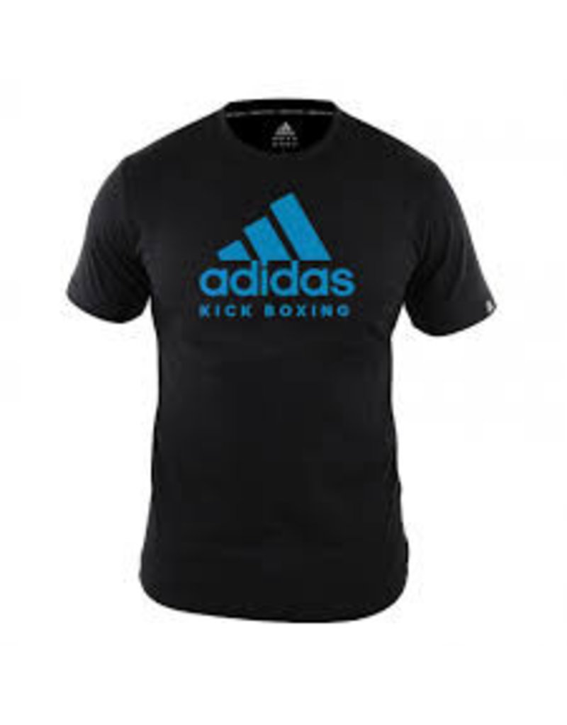 SALE!!Adidas T-Shirt Kickboxing Community Zwart/Blauw