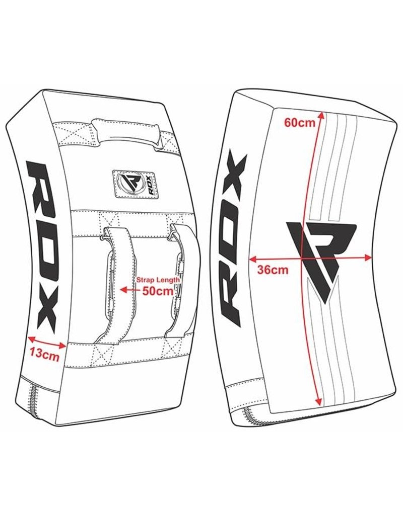 RDX SPORTS RDX T1 Gel Padded Curved Kick Shield