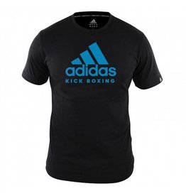 Adidas SALE!!-Adidas Kids T-Shirt Kickboxing Community Black / Blue