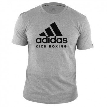 yermo Faceta teoría Adidas Kids T-Shirt Kickboxing Community Grey/Black - KYOKUSHINWORLDSHOP