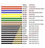 ISAMU Colored Shin Kyokushin Kyu Belt With Shinkyokushin Kanji