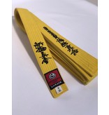 ISAMU Colored Shin Kyokushin Kyu Belt With Shinkyokushin Kanji