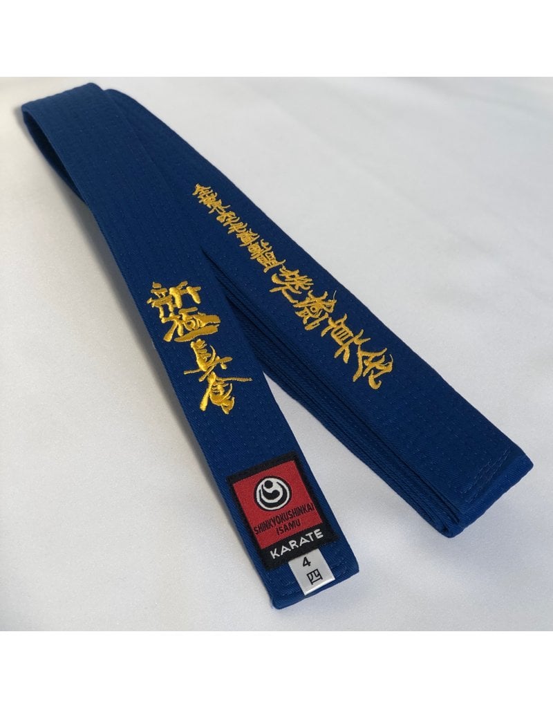 ISAMU 勇ISAMU Gekleurde Shin Kyokushin Kyu Band Met Shinkyokushin Kanji