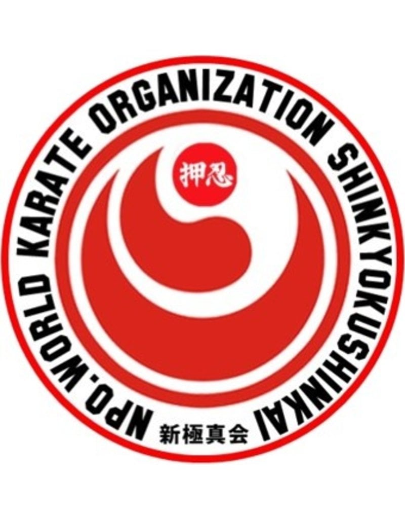 ISAMU SHINKYOKUSHINKAI WORLD KARATE ORGANIZATION LOGO BORDURING